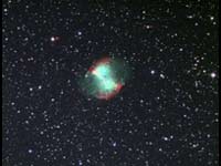 M 27 Dumbell Nebula - First Color CCD Image - 2003